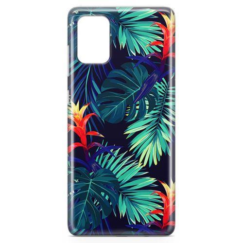 Samsung Galaxy A71 Kılıf Pasifik Yapraklar Arka Kapak Koruma Desenli Full Koruyucu