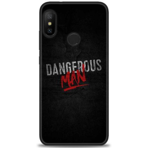 Xiaomi Mi A2 Lite Kılıf HD Baskılı Kılıf - Dangerous Man + Tam Ekran Koruyucu