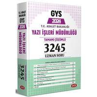 T.C. Adalet Bakanlığı Yazı İşleri Genel Müdürlüğü GYS Tamamı Çözümlü 3245 Uzman Soru Bankası Data Yayınları
