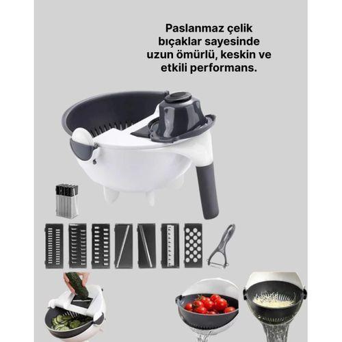 Çok Fonksiyonlu Dilimleyici Ve Süzgeçli Mutfak Atı