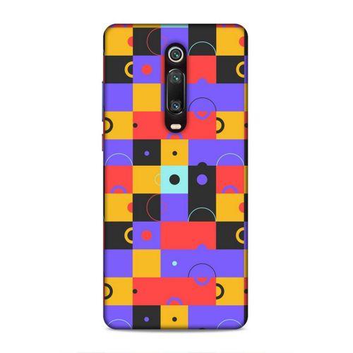 Xiaomi Redmi K20 Uyumlu Kılıf Insomnia (37) Silicone Cover Mor Sarı