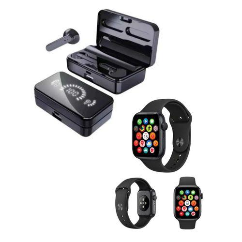 Şık Tasarımlı Akıllı Saat Ve Bluetooth Kulaklık Seti Suya Dayanıklı Ve Çok Fonksiyonlu