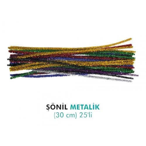 EVENART 30 cm METALİK ŞÖNİL ( 25' li Paket )