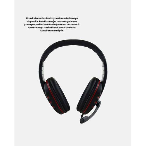 Rahat Ve Dayanıklı Mikrofonlu Oyun Kulaklığı – Stereo Ses, Ayarlanabilir Kafa Bandı
