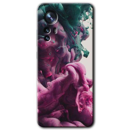 Xiaomi Mi 12 Kılıf HD Desen Baskılı Arka Kapak - Liquid Cloud + Kırılmaz Cam