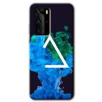 MRCİLETİSİM Huawei P40 Pro Kılıf HD Desen Baskılı Arka Kapak + Temperli Cam - İnk Clot