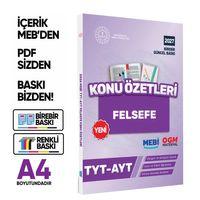 2027 YKS-TYT MEBİ-OGM Felsefe Pratik Konu Özet Kitabı RENKLİ A4 Boyut Görsel Destekli BASKI ÜCRETİ