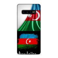 Samsung Galaxy S10 Plus Uyumlu Kılıf Azarbaijan (13) Silikon Kap Bayraklar