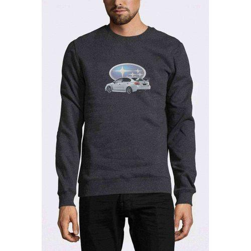 Wrx1 Baskılı Füme Antrasit Erkek Sweatshirt