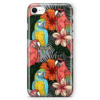 Apple iPhone SE 2020 Kılıf Dost Papağanlar Arka Kapak Koruma Desenli Full Koruyucu