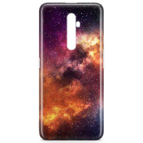 Oppo Reno2 Z 2019 Kılıf Galaksi Arka Kapak Koruma Desenli Full Koruyucu