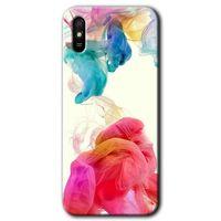 Xiaomi Redmi 9A Kılıf HD Desen Baskılı Arka Kapak+Temperli Cam - Gökkuşağı Color
