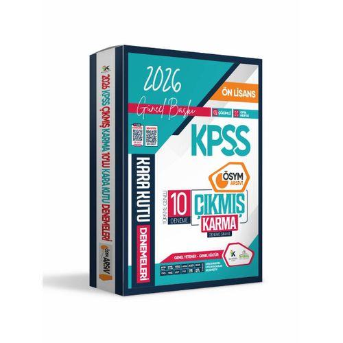 2026 KPSS Önlisans GY-GK ÖSYM Arşivi Çıkmış Karma Kara Kutu 10lu Deneme Paketi Dijital Çözümlü