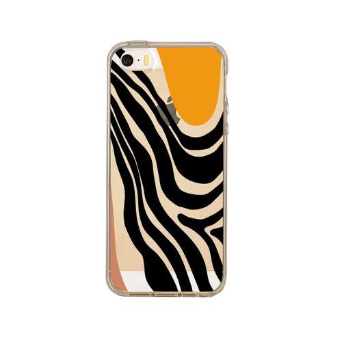 iPhone 5 Modern Art Premium Şeffaf Telefon Kılıfı