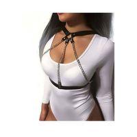 Seksi Zincirli Göğüs Harness - Brf895