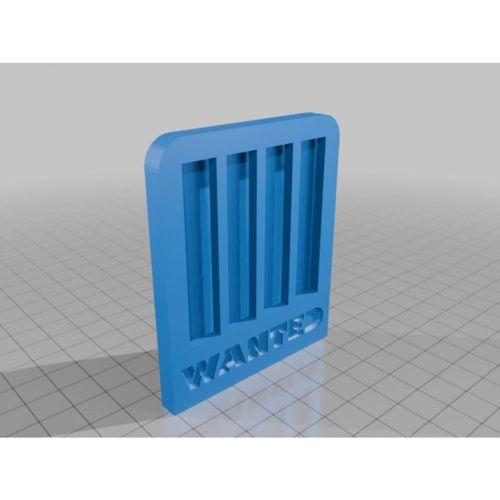 Passport Fotoğraf WANTED Çerçeve 3D Baskı (Bu ürün Sadece Plastik parçadır - Almadan Önce Soru Sorabilirsiniz)
