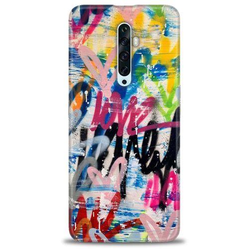 Oppo Reno 2Z Kılıf HD Baskılı Kılıf - Lovee + Tam Ekran Koruyucu