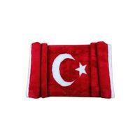 Oto Torpido Üstü Peluş Örtü Türk Bayrağı Desenli Tasarım