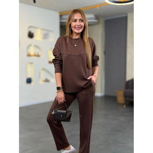 Kadın Inci Detay Modal Kumaş Ikili Takım