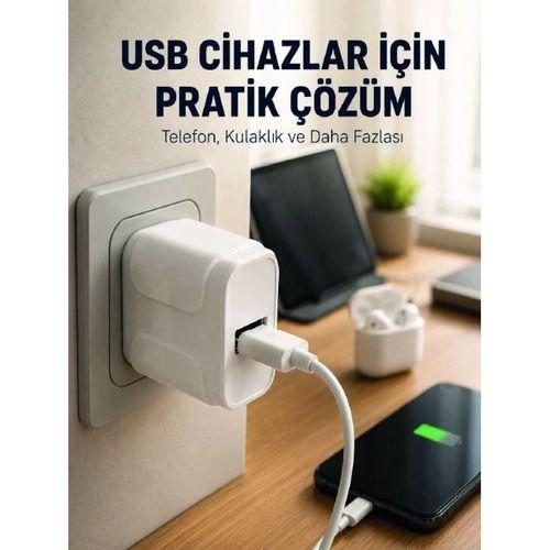 12w Usb Şarj Adaptörü 5v 2.4a Hızlı Ve Güvenli Şarj Başlığı