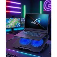 Çift Fanlı Laptop Soğutucu Stand 17 İnç Uyumlu 8 Kademeli Ayarlı Usb Girişli