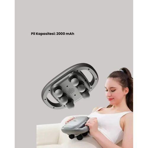 2000 Mah Şarjlı Masaj Tabancası 6 Başlık Ayarlı Güçlü Masaj Cihazı