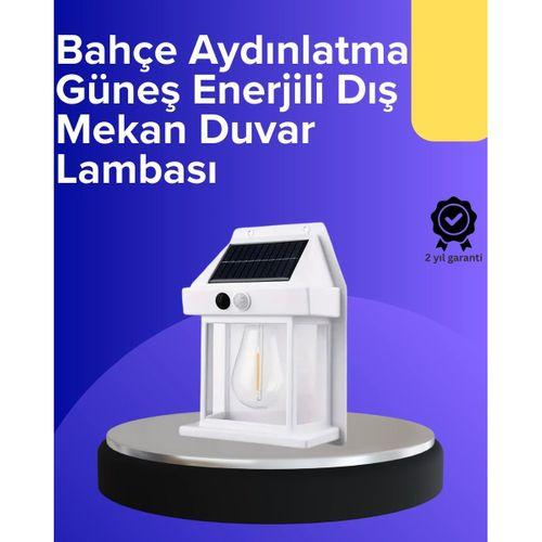 Güneş Enerjili Hareket Sensörlü Duvar Lambası