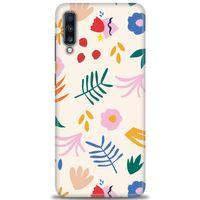 Samsung Galaxy A70 Kılıf HD Baskılı Kılıf - Renkli Dallar + Tam Ekran Koruyucu
