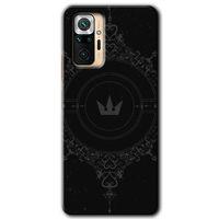 Xiaomi Redmi Note 10 Pro Kılıf Baskılı Arka Kapak - Siyah Mandala 1 +Tam Ekran Koruyucu