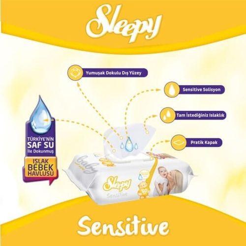 Sleepy Sleepy Sensitive Islak Havlu Mendil 90 Yaprak