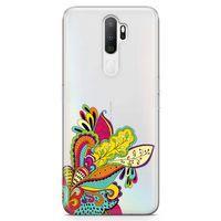 Oppo A5 2020 Kılıf Hint Süsleri Arka Kapak Koruma Desenli Full Koruyucu