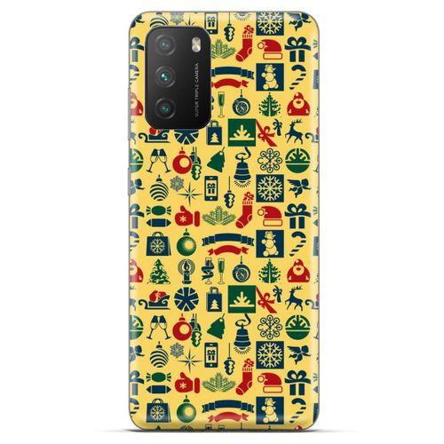 Xiaomi Poco M3 Kılıf Yılbaşı Süsleri (12) Koruyucu Silikon