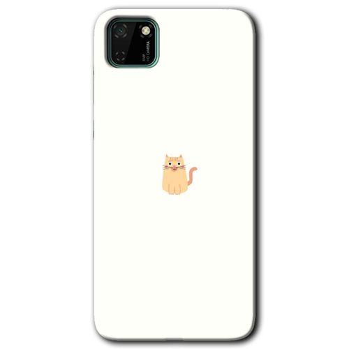 Huawei Y5P HD Baskılı Kılıf + 9D Tam Ekran Koruyucu - Cat Minimalism