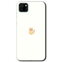 Huawei Y5P HD Baskılı Kılıf + 9D Tam Ekran Koruyucu - Cat Minimalism