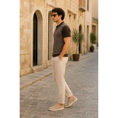 ALEXANDERGARDI POLO YAKA T-SHIRT, KAHVERENGİ (AG504602)