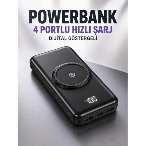 10.000 Mah Powerbank 4 Portlu Hızlı Şarj Dijital Göstergeli