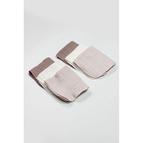Bistyle 6'lı Müslin Mendil 20x20 cm 90106 Taş Ekru Antrasit