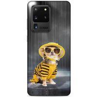 Samsung Galaxy S20 Ultra Kılıf Köpek Kıyafetleri (15) Antişok Kılıf Chihuahua Pijama