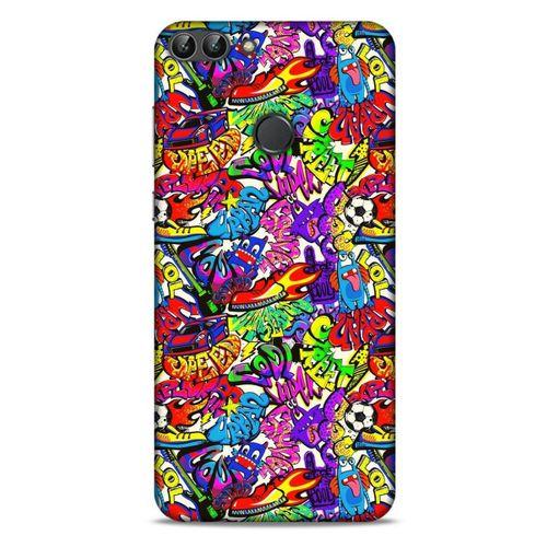 Graffitix (45) Desenli Silikon Kapak Huawei Psmart Kılıf