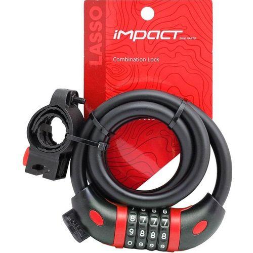Kilit Şifreli Lasso 12x1000 Siyah-Kırmızı Impact