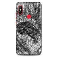Xiaomi Mi A2 Lite Kılıf Depresyon (37) Silicone Cover Sarı Lacivert