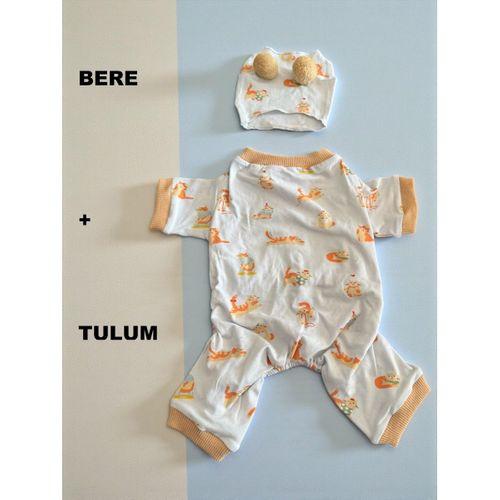 Boobie Bejjy Köpek Tulumu & Bere Takımı | Penye Kumaş | Küçük Irk Köpekler İçin | Tüy Dökülmesini Azaltır