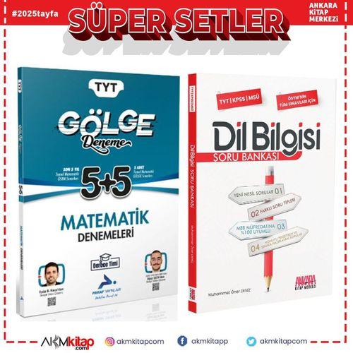 Paraf TYT Matematik Gölge Deneme ve AKM Dil Bilgisi Soru Bankası Seti 2 Kitap