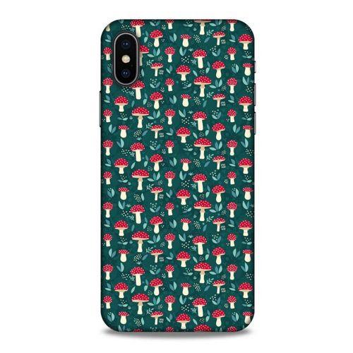 Frutix Mantar 02 Apple iPhone XS Kılıf Desenli Silikon