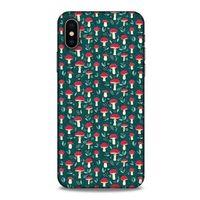 Frutix Mantar 02 Apple iPhone XS Kılıf Desenli Silikon