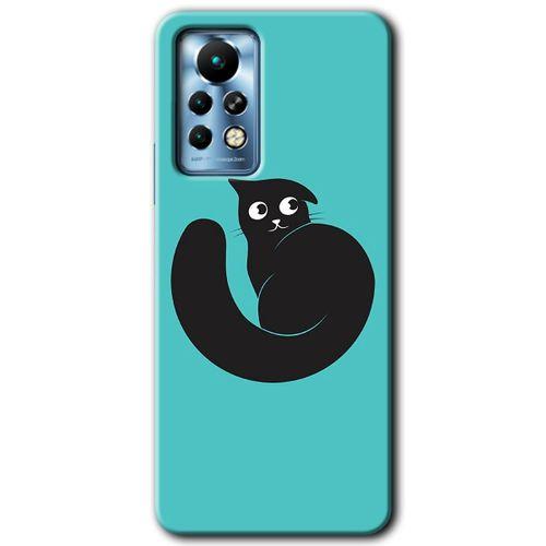 İnfinix Note 11 Pro Kılıf HD Desen Baskılı Arka Kapak - Cat Vector