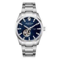 Quantum QMG1192.390 Otomatik Çelik Gri Mavi Kadran Safir Cam 10 ATM 41 mm Erkek Kol Saati