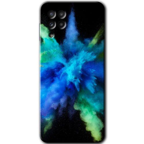 MRCİLETİSİM Samsung Galaxy A22 Kılıf Baskılı Kapak - Karışım 1 +Tam Ekran Koruyucu