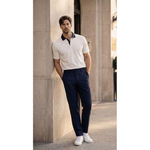 Arthur Regular Fit Nova Pike Kumaş Polo Yaka T-Shirt - Beyaz