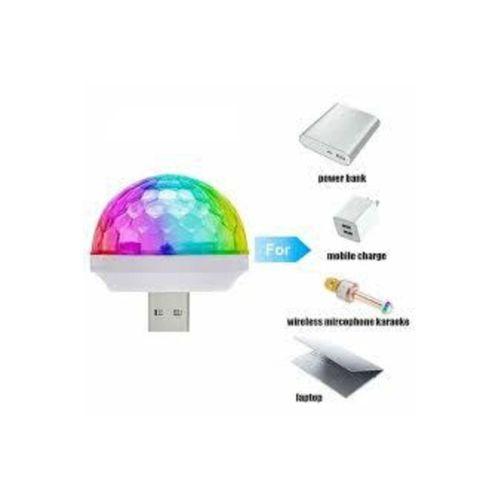 Disko Topu - Müziğe Ve Sese Duyarlı Usb Girişli Araç Içi Mini Disko Topu Parti Mini Led